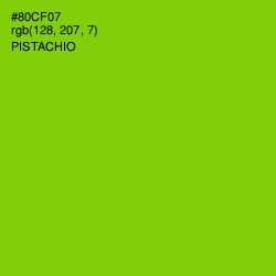 #80CF07 - Pistachio Color Image