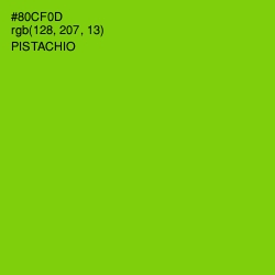 #80CF0D - Pistachio Color Image