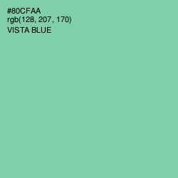 #80CFAA - Vista Blue Color Image