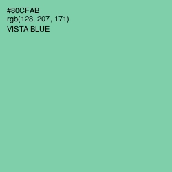 #80CFAB - Vista Blue Color Image