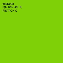 #80D008 - Pistachio Color Image