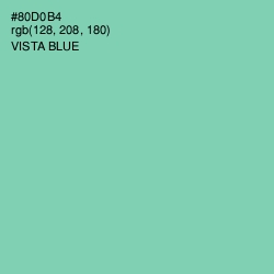 #80D0B4 - Vista Blue Color Image