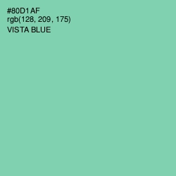 #80D1AF - Vista Blue Color Image