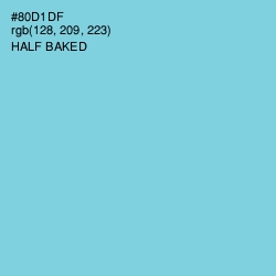 #80D1DF - Half Baked Color Image