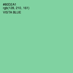 #80D2A1 - Vista Blue Color Image