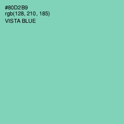 #80D2B9 - Vista Blue Color Image