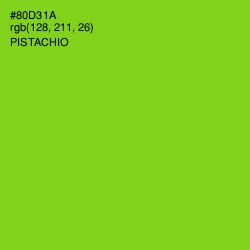 #80D31A - Pistachio Color Image
