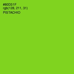 #80D31F - Pistachio Color Image