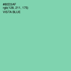 #80D3AF - Vista Blue Color Image