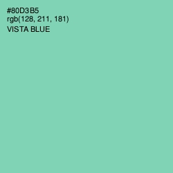 #80D3B5 - Vista Blue Color Image