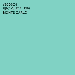 #80D3C4 - Monte Carlo Color Image