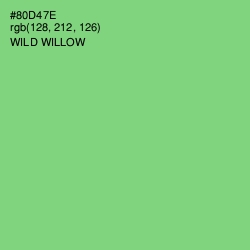 #80D47E - Wild Willow Color Image