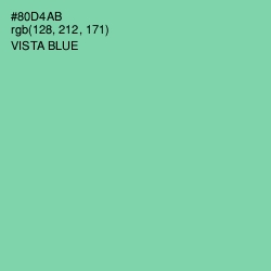 #80D4AB - Vista Blue Color Image