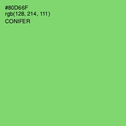 #80D66F - Conifer Color Image