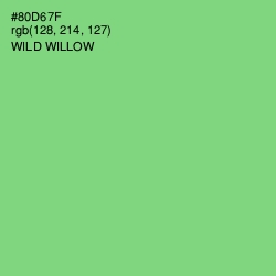 #80D67F - Wild Willow Color Image