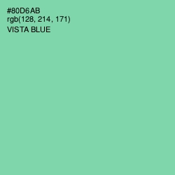 #80D6AB - Vista Blue Color Image