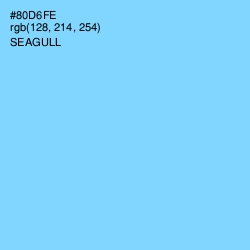 #80D6FE - Seagull Color Image