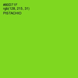 #80D71F - Pistachio Color Image