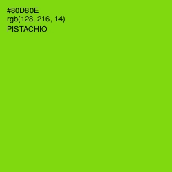 #80D80E - Pistachio Color Image
