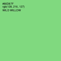 #80D87F - Wild Willow Color Image