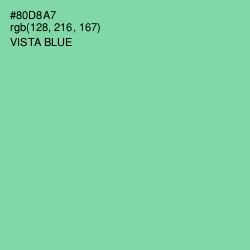 #80D8A7 - Vista Blue Color Image