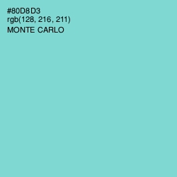 #80D8D3 - Monte Carlo Color Image