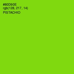 #80D90E - Pistachio Color Image