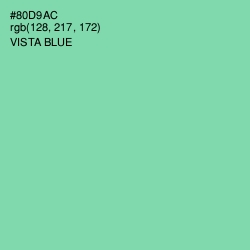 #80D9AC - Vista Blue Color Image