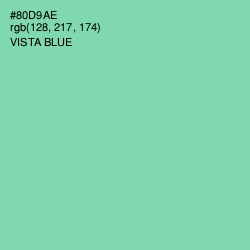 #80D9AE - Vista Blue Color Image