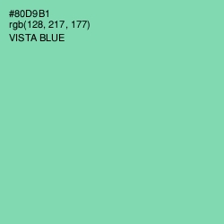 #80D9B1 - Vista Blue Color Image