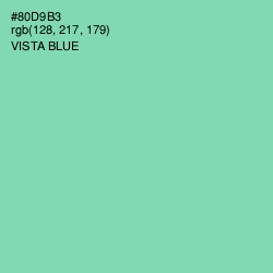 #80D9B3 - Vista Blue Color Image