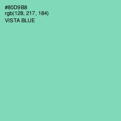 #80D9B8 - Vista Blue Color Image