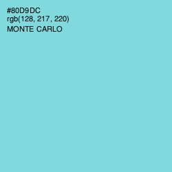 #80D9DC - Monte Carlo Color Image