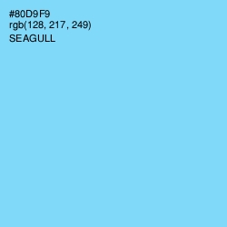 #80D9F9 - Seagull Color Image