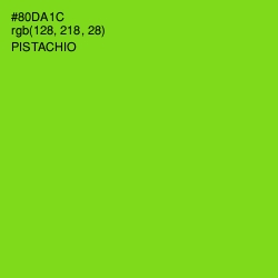 #80DA1C - Pistachio Color Image