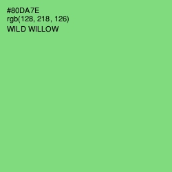 #80DA7E - Wild Willow Color Image