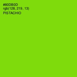 #80DB0D - Pistachio Color Image