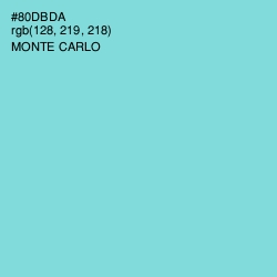 #80DBDA - Monte Carlo Color Image