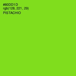 #80DD1D - Pistachio Color Image