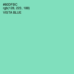 #80DFBC - Vista Blue Color Image