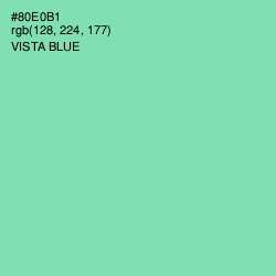 #80E0B1 - Vista Blue Color Image