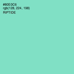 #80E0C6 - Riptide Color Image