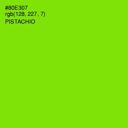 #80E307 - Pistachio Color Image