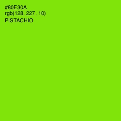 #80E30A - Pistachio Color Image