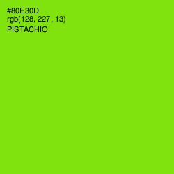 #80E30D - Pistachio Color Image