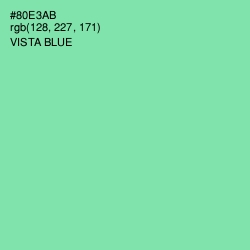 #80E3AB - Vista Blue Color Image