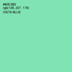 #80E3B3 - Vista Blue Color Image