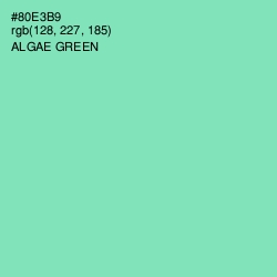 #80E3B9 - Algae Green Color Image