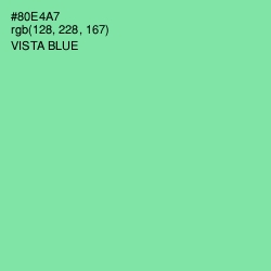 #80E4A7 - Vista Blue Color Image