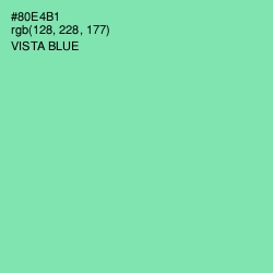 #80E4B1 - Vista Blue Color Image